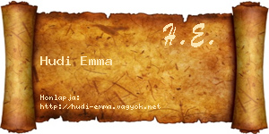 Hudi Emma névjegykártya